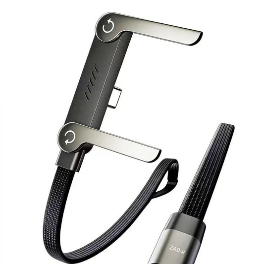 Type-C Charger Cable With Adjustable Stand 240 W (Gaming Cable)